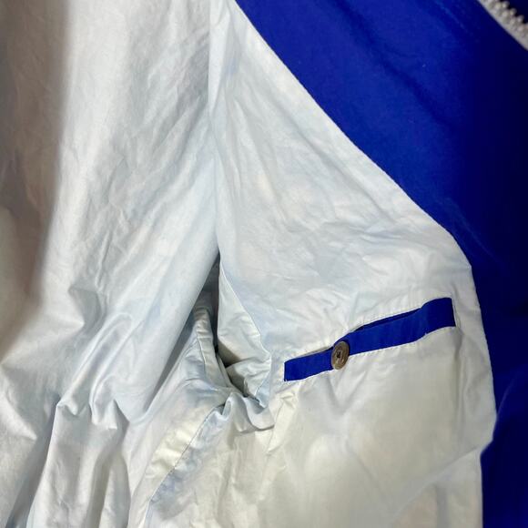 Vintage 90s Polo Ralph Lauren Blue Water Resistant Rain Jacket Oversized Medium - Picture 13 of 15